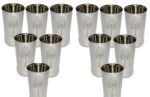 BALAJI THRIVE Stainless Steel Glass 350 ml Glasses, Set of 12 Tumbler Water Steel Glass
