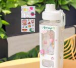Stay Refreshed and Stylish with ATARANGI Kawaii Bear Water Bottle - White