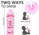 Stay Refreshed and Stylish with ATARANGI Kawaii Bear Water Bottle - White - Image 4