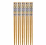 Set of 5 Pairs Designer Natural Round Bamboo Reusable Chopsticks, Size 9.5 Inch - Image 2