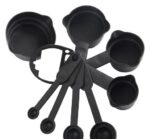 8 Pcs Plastic Baking and Cooking Measurement Set - 4 Measuring Cups & 4 Spoons - Image 2