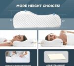 Memory Foam Cervical Pillow for Sleeping - Orthopedic Contoured Neck Pillow for Neck and Shoulder Pain - Image 4