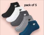 Fashionable Latest Multicolour Men Ankle Length Socks Pack of 5