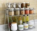 Stainless Steel 2-Tier Kitchen Rack and Organizer