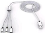 3 In 1 Fast Charging Cable V8, Type-C, iPhone Use Car And Home