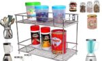 DEALKART STORE Big Size Stainless Steel 2 Layer Kitchen Spice Rack - Image 4