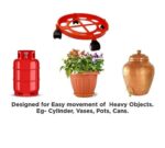 Cylinder Trolley (Set Of 1) Gas Stand Gas Cylinder Trolley (Red) - Image 4