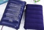 2 Piece Velvet Air Pillow Cushion Sleeping Bag Backpacking Pillow Soft Comfortable Air Inflatable Travel Pillow Tourist Pillow (Blue)