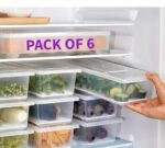 WINGLET (Pack Of 6) Fridge Storage Containers