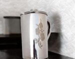 Premium Stainless Steel Jug Set with 6 Designer Tumblers – Floral Engraved Collection - Image 4