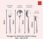 Parage Lily Cutlery Set, Set of 25 Pcs - Image 3