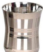 LIMETRO STEEL (Pack of 12) Stainless Steel G4-12 Glass Set (350 ml, Steel) - Image 2